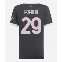 Maglia Calcio AC Milan Youssouf Fofana #29 Terza Divisa Donna 2024-25 Manica Corta